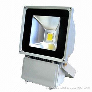 100W LED Floodlight with Black Housing, Available in Warm White, Pure White and RGB